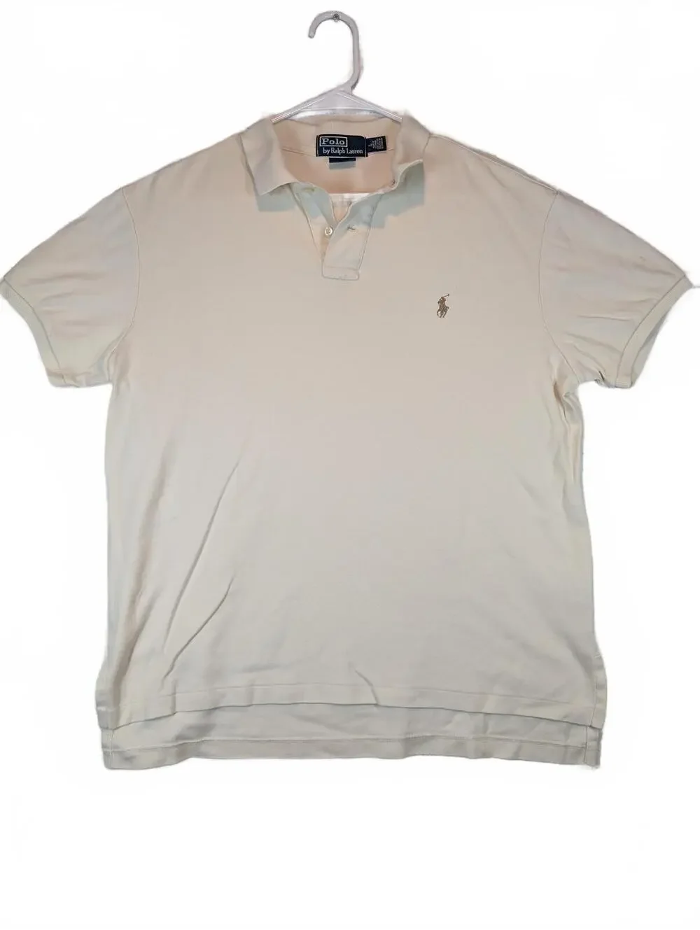 Polo Ralph Lauren Mesh Polo Shirt Pony Logo Preppy Short Sleeve Top Mens Large